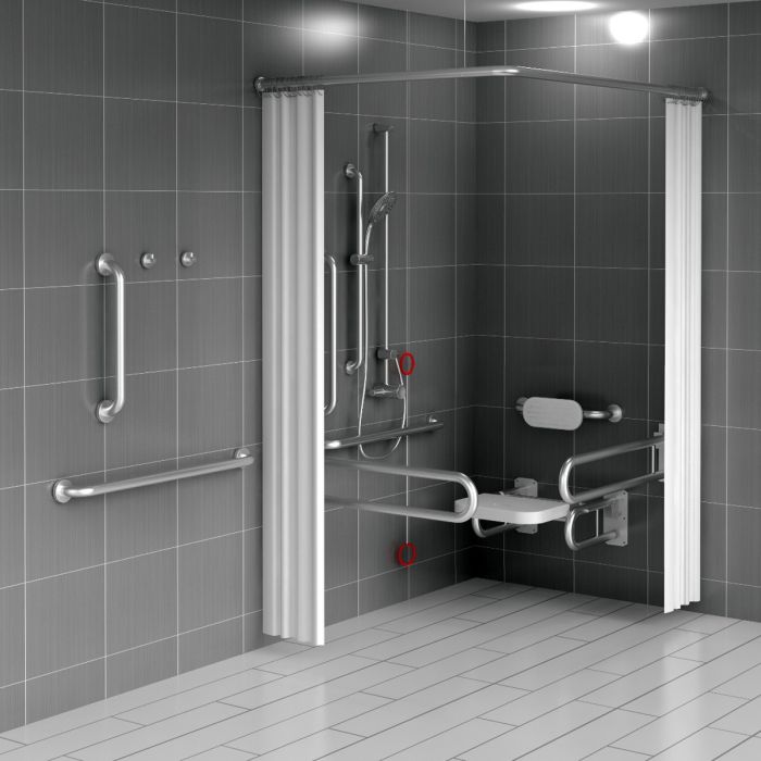 Dolphin Doc M Exposed Shower Set | Commercial Washrooms Dolphin Doc M Exposed Shower Set | Commercial Washrooms
