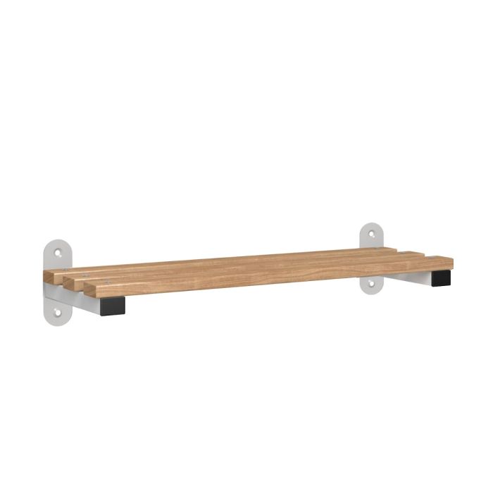 1000mm Wall Mounted Changing Room Bench Seat with Wooden Beech Slats 1000mm Wall Mounted Changing Room Bench Seat with Wooden Beech Slats