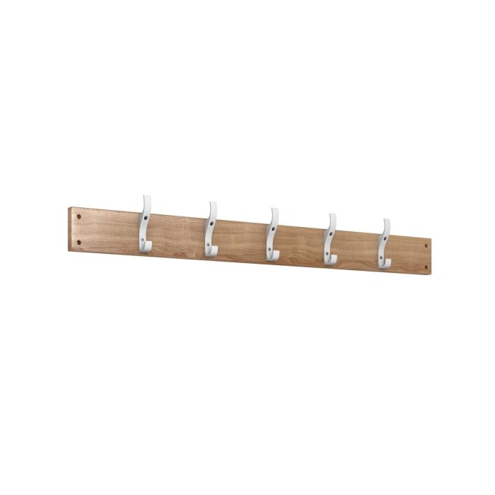 1000mm Beech Wood Hook Board - Grey Hooks 1000mm Beech Wood Hook Board - Grey Hooks