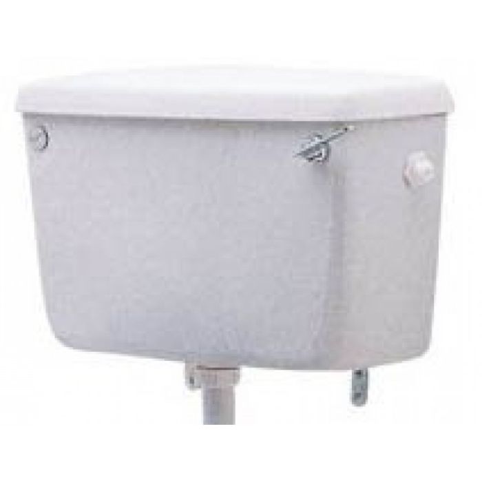 Twyford Classic Lever Operated Low Level Toilet Cistern - No Cover Clip