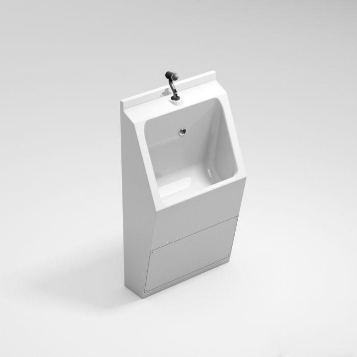 White GRP Single User Floor Standing Urinal Trough White GRP Single User Floor Standing Urinal Trough