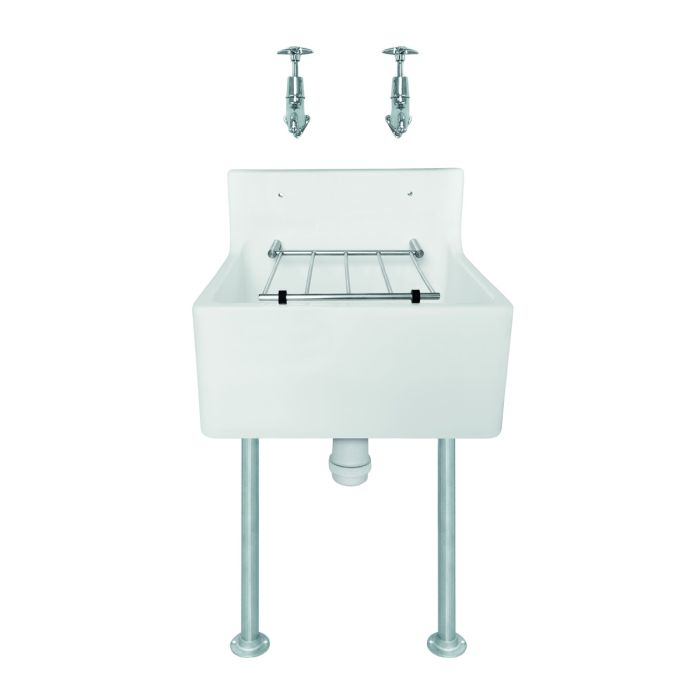 18" Low Back Cleaners Sink Pack | Commercial Washrooms 18" Low Back Cleaners Sink Pack | Commercial Washrooms
