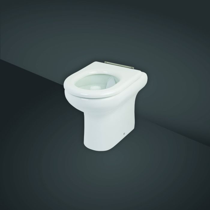 RAK-Compact Special Needs 42.5cm High Rimless Back to Wall Toilet Pan Only | Commercial Washrooms RAK-Compact Special Needs 42.5cm High Rimless Back to Wall Toilet Pan Only | Commercial Washrooms