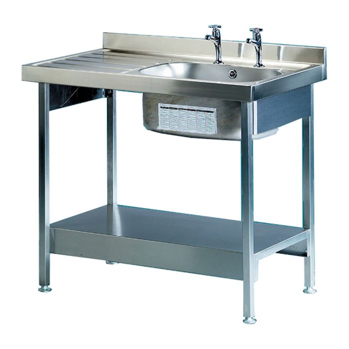 Burgundy Catering Sink - 1000mm, Left Hand Drainer | Pland Burgundy Catering Sink - 1000mm, Left Hand Drainer | Pland