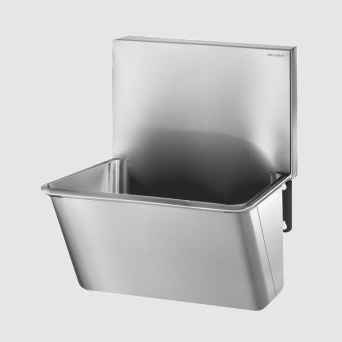 Delabie Surgical Scrub Trough With Splashback | 700mm Delabie Surgical Scrub Trough With Splashback | 700mm