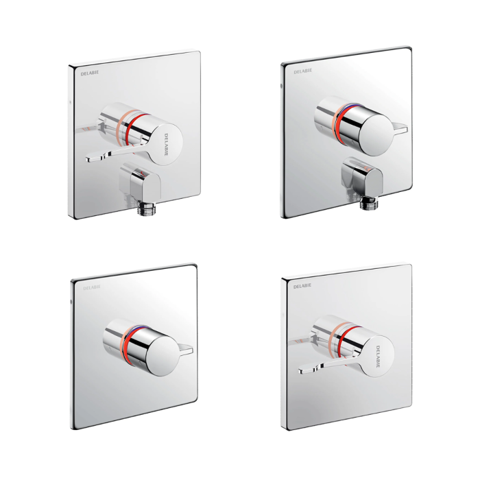Delabie SECURITHERM Recessed Thermostatic Sequential Shower Mixer Valve Delabie SECURITHERM Recessed Thermostatic Sequential Shower Mixer Valve