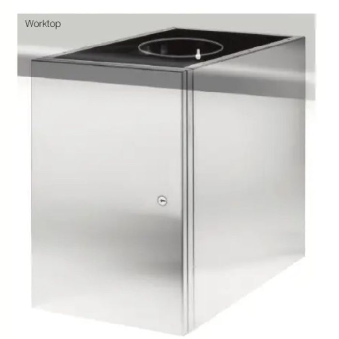 Dolphin Stainless Steel Under Counter Bin With Locking Door Dolphin Stainless Steel Under Counter Bin With Locking Door