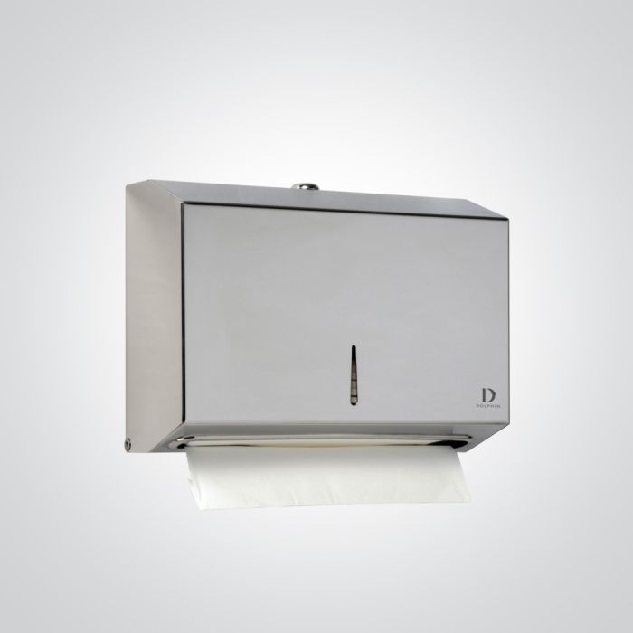 Dolphin Mini C-Fold Dispenser Stainless Steel Dolphin Mini C-Fold Dispenser Stainless Steel