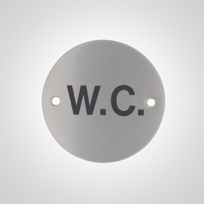 Dolphin WC Sign - Satin Stainless Steel Dolphin WC Sign - Satin Stainless Steel