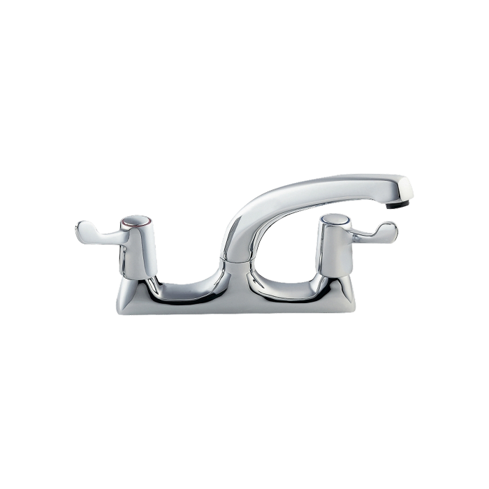 KWC DVS Deck Mounted Mixer Tap With 150mm Levers KWC DVS Deck Mounted Mixer Tap With 150mm Levers