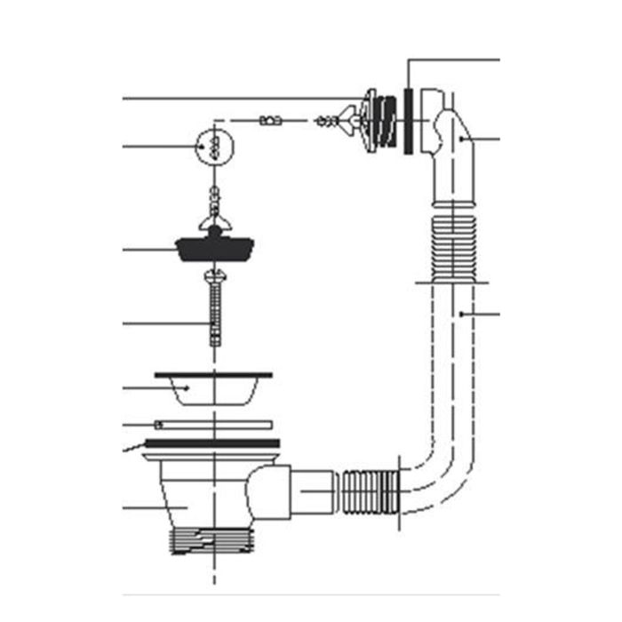 KWC DVS 32mm Stainless Steel Basin Waste with Plug KWC DVS 32mm Stainless Steel Basin Waste with Plug