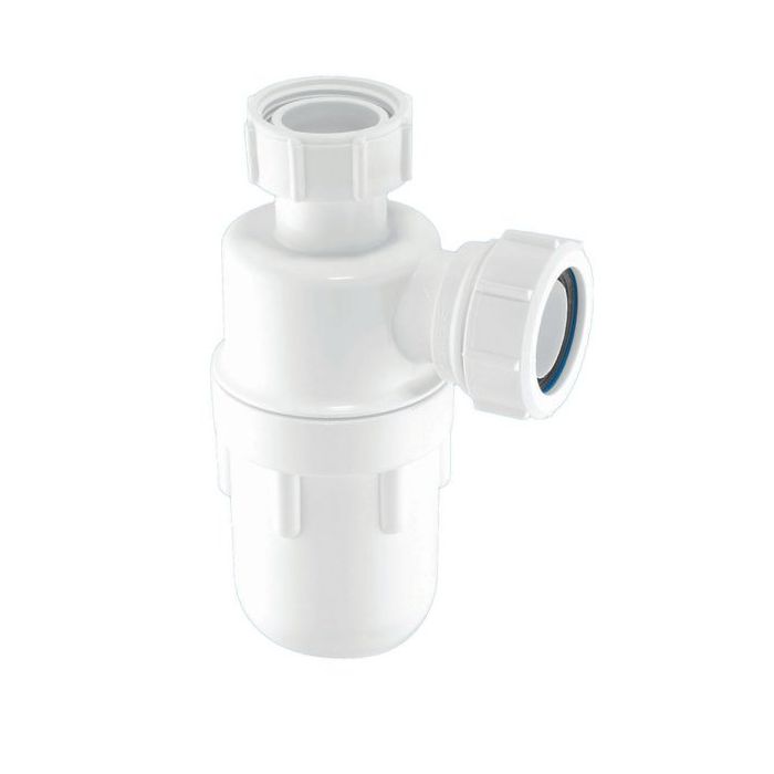 McAlpine A10 75mm Water Seal Bottle Trap with Multifit Outlet 1.1/2" x 75mm McAlpine A10 75mm Water Seal Bottle Trap with Multifit Outlet 1.1/2" x 75mm