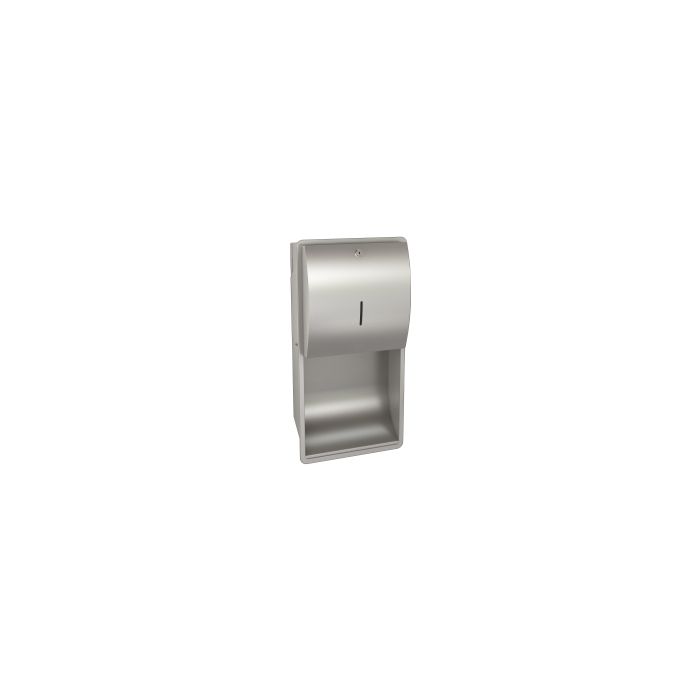 KWC DVS Stratos Recessed Wall Mounted Paper Towel Dispenser Stainless Steel KWC DVS Stratos Recessed Wall Mounted Paper Towel Dispenser Stainless Steel