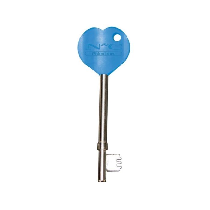 RADAR Key with Blue Heart Handle RADAR Key with Blue Heart Handle