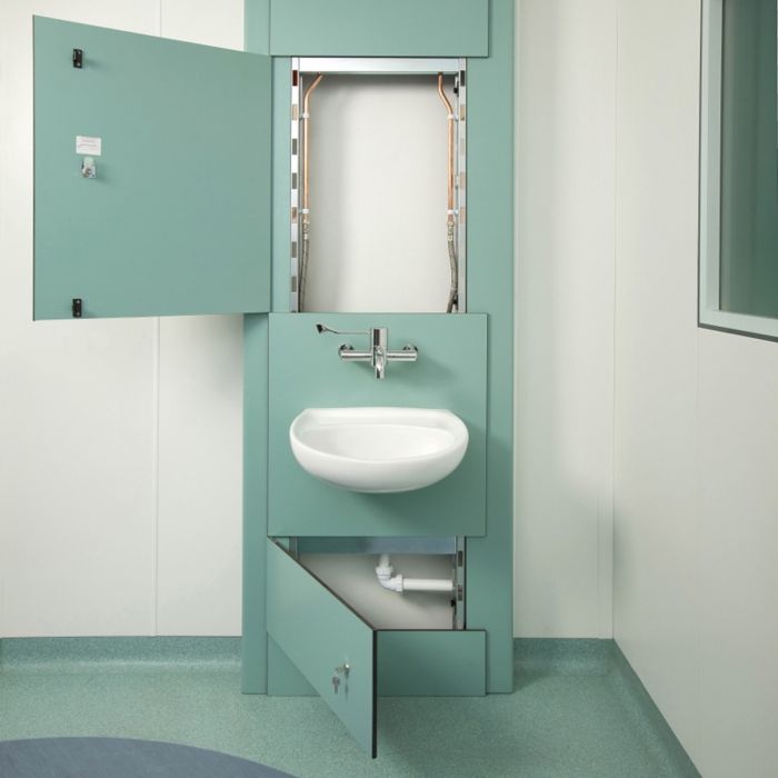 Healthcare Twyford Clinical Wash Basin Duct Module SGL Healthcare Twyford Clinical Wash Basin Duct Module SGL