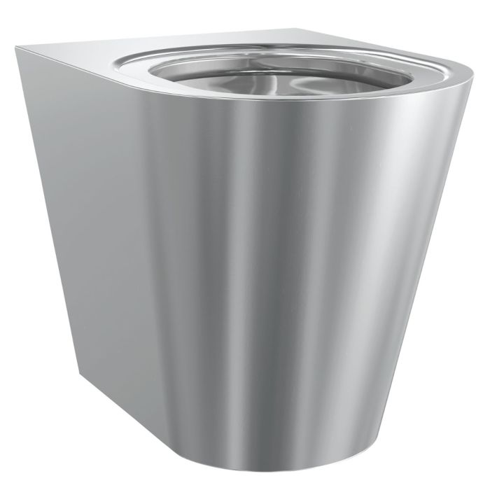 KWC DVS Campus Back to Wall Stainless Steel Toilet HDTX59 KWC DVS Campus Back to Wall Stainless Steel Toilet HDTX59