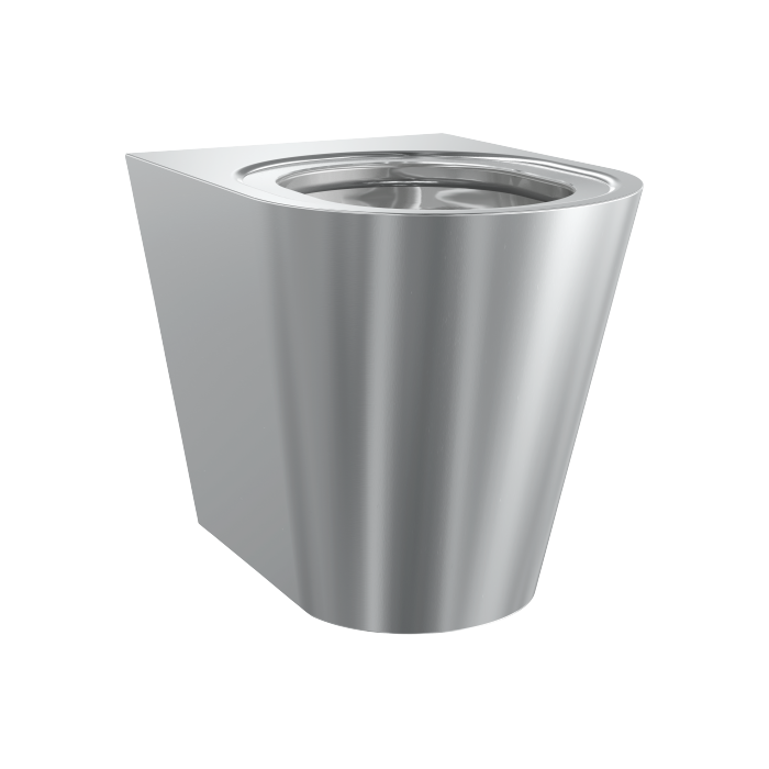 KWC DVS Campus Back to Wall Stainless Steel Toilet KWC DVS Campus Back to Wall Stainless Steel Toilet