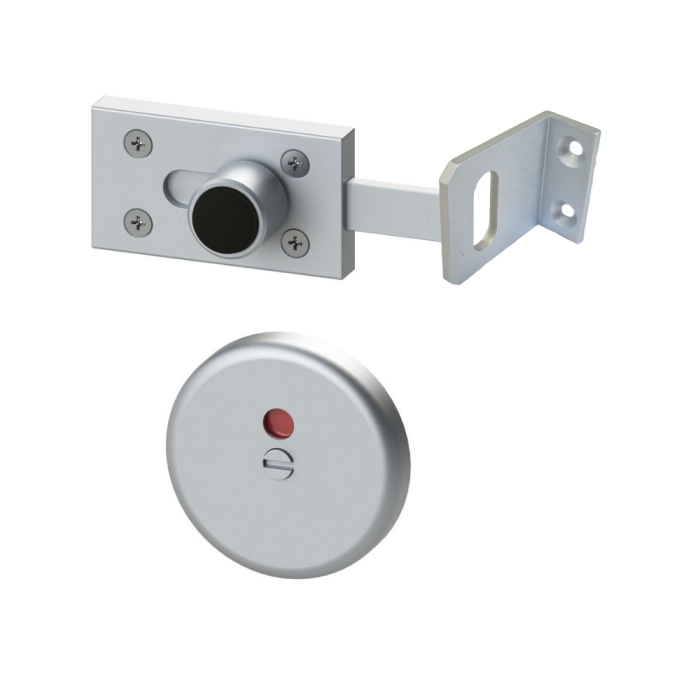 Radiused Toilet Cubicle Door Lock Radiused Toilet Cubicle Door Lock