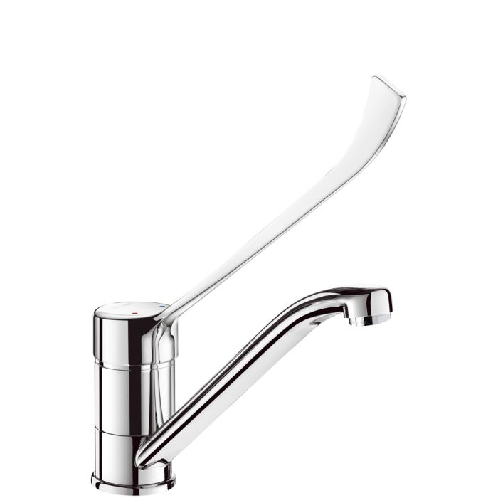 Delabie Long Arm Lever Mixer Tap for Sink or Wash Trough | Delabie Delabie Long Arm Lever Mixer Tap for Sink or Wash Trough | Delabie