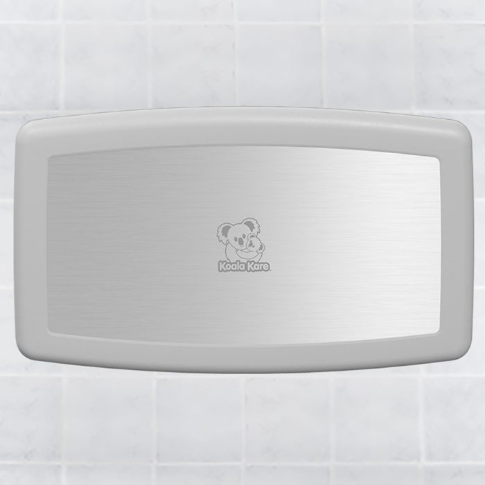 White Koala Kare Commercial Baby Changer with Stainless Steel Fascia White Koala Kare Commercial Baby Changer with Stainless Steel Fascia