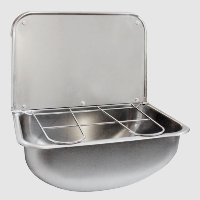 KWC DVS Cleaners Sink with Grid and Splashback | Commercial Washrooms KWC DVS Cleaners Sink with Grid and Splashback | Commercial Washrooms