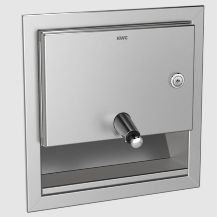 KWC DVS Recessed Wall Mounting Soap Dispenser 1L KWC DVS Recessed Wall Mounting Soap Dispenser 1L