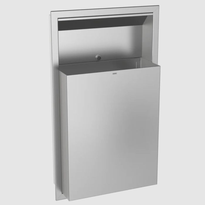 KWC DVS Semi Recessed Stainless Steel Waste Bin KWC DVS Semi Recessed Stainless Steel Waste Bin