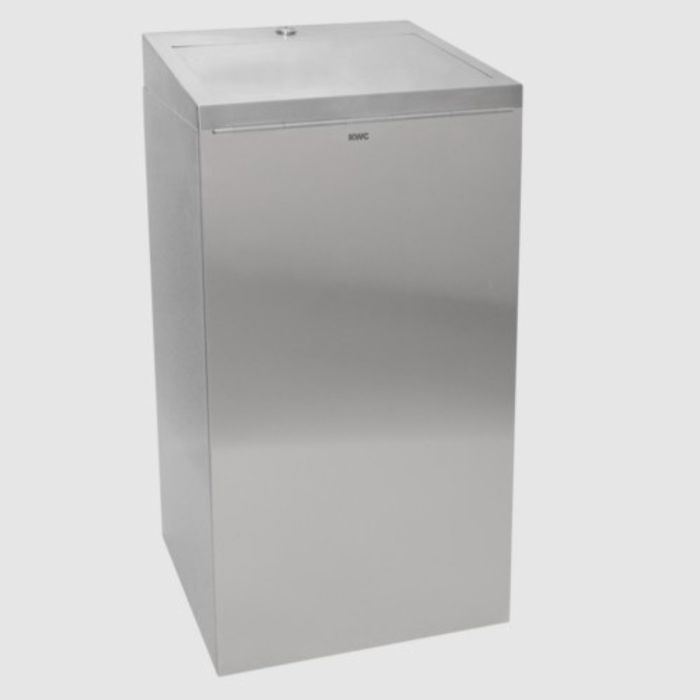 KWC DVS Stainless Steel Waste Bin with Lockable Lid 30L KWC DVS Stainless Steel Waste Bin with Lockable Lid 30L