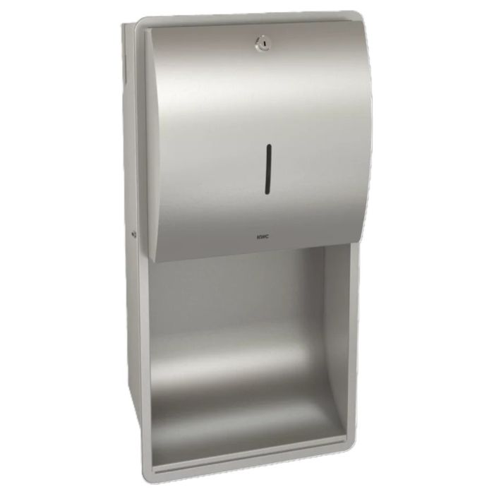 KWC DVS Stratos Recessed Wall Mounted Paper Towel Dispenser Stainless Steel KWC DVS Stratos Recessed Wall Mounted Paper Towel Dispenser Stainless Steel