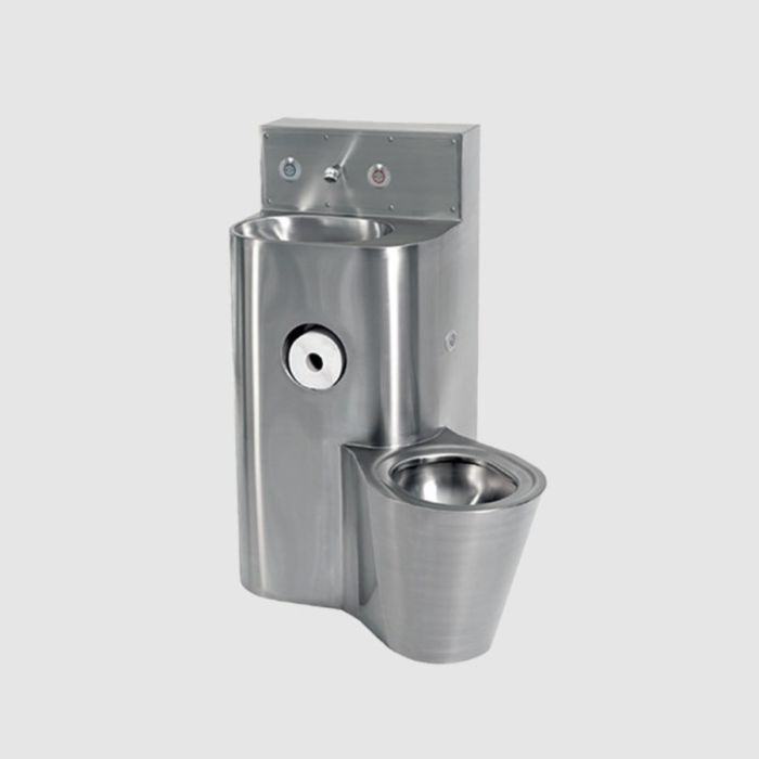 KWC Prison Specification Toilet and Basin Combination Unit Right KWC Prison Specification Toilet and Basin Combination Unit Right