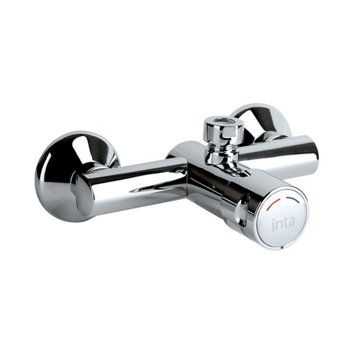 Inta Push Button Shower Control with Temperature Adjustment - Exposed Kit | Commercial Washrooms Inta Push Button Shower Control with Temperature Adjustment - Exposed Kit | Commercial Washrooms