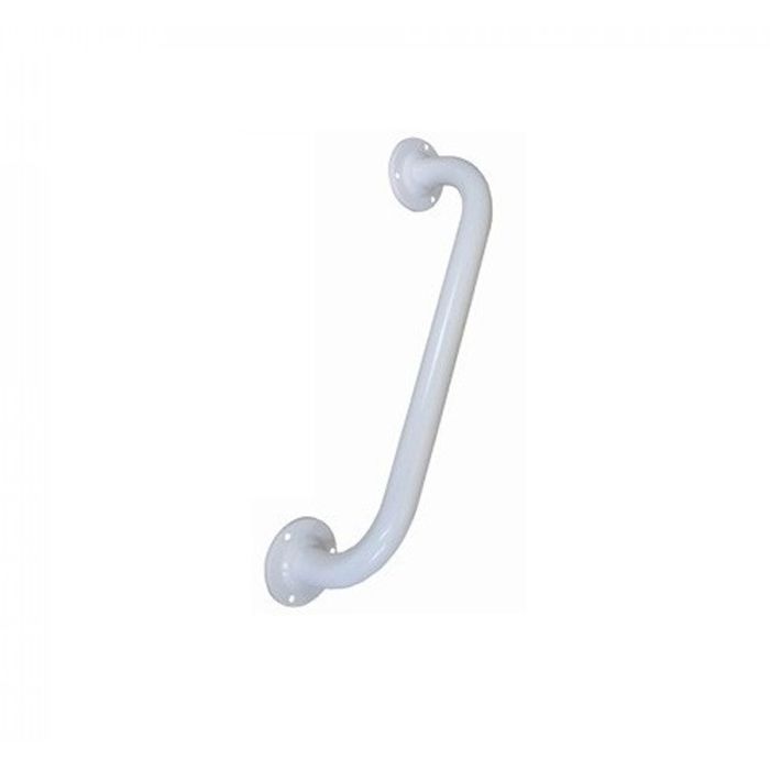 Straight Grab Rail 600mm - White Mild Steel Straight Grab Rail 600mm - White Mild Steel