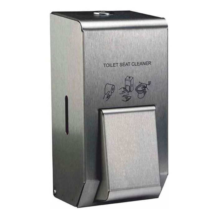 Stainless Steel 400ml Toilet Seat Sanitiser Dispenser - Brushed Stainless Steel | Commercial Washrooms Stainless Steel 400ml Toilet Seat Sanitiser Dispenser - Brushed Stainless Steel | Commercial Washrooms