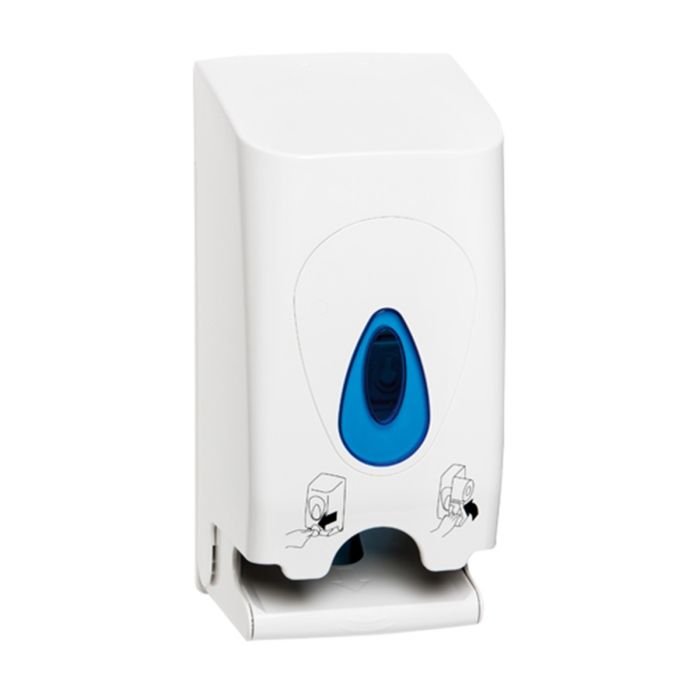 Modular Standard Twin Roll Dispenser, Plastic, White | Commercial Washrooms Modular Standard Twin Roll Dispenser, Plastic, White | Commercial Washrooms