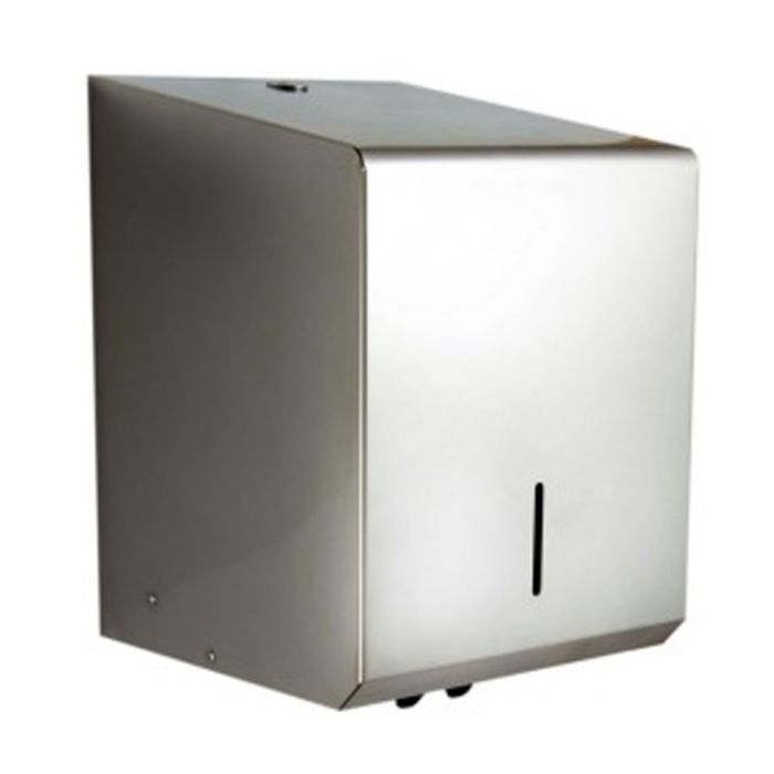 Polished Stainless Centrefeed Paper Towel Dispenser | Commercial Washrooms Polished Stainless Centrefeed Paper Towel Dispenser | Commercial Washrooms