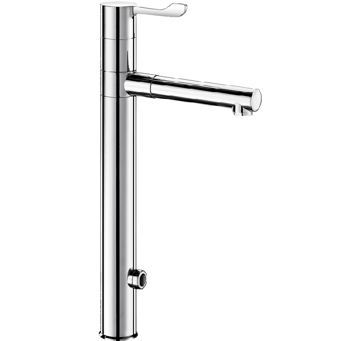 Delabie TEMPOMATIC MIX Senor Mixer Tap with 300mm Removable BIOCLIP Spout | Commercial washrooms