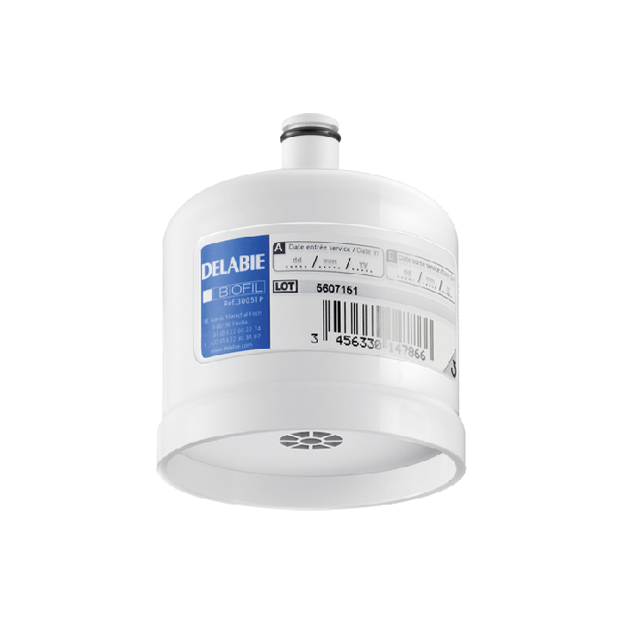 Delabie Non-Sterile Anti-bacterial BIOFIL Cartridge P Filter with Laminar Flow (Pack of 10) | Commercial Washrooms Delabie Non-Sterile Anti-bacterial BIOFIL Cartridge P Filter with Laminar Flow (Pack of 10) | Commercial Washrooms