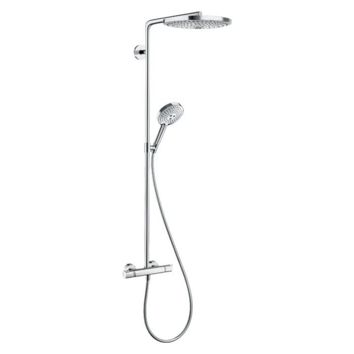 Hans Grohe Raindance Select S 240 1 Jet Showerpipe Ecosmart Chrome Hans Grohe Raindance Select S 240 1 Jet Showerpipe Ecosmart Chrome