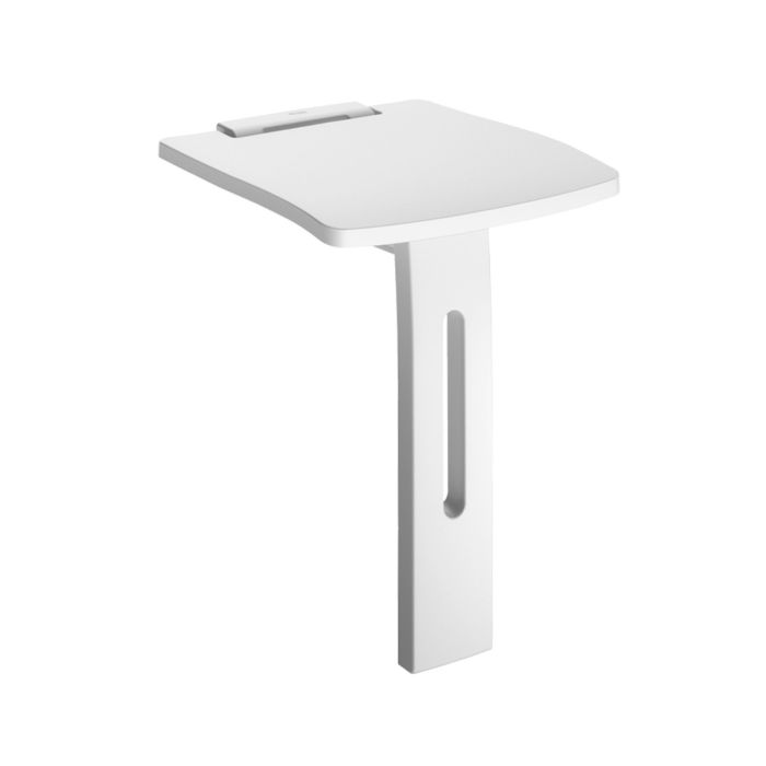 Delabie Wall Mounted Lift-Up Shower Seat with Leg Delabie Wall Mounted Lift-Up Shower Seat with Leg