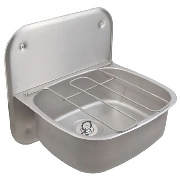PS5044SS Twyford Wall Hung Bucket Sink with Splashback and Grid PS5044SS Twyford Wall Hung Bucket Sink with Splashback and Grid
