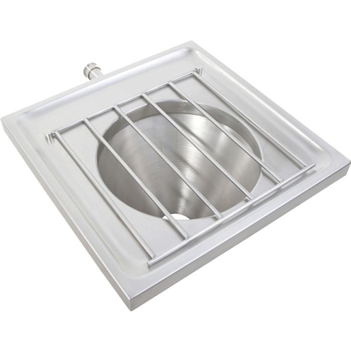 Twyford Wall Mounted Stainless Steel Slop Hopper (back inlet) with Grating Twyford Wall Mounted Stainless Steel Slop Hopper (back inlet) with Grating