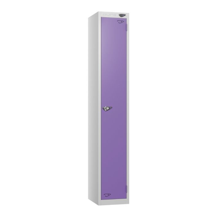 Single Door Metal Locker - Purple Door Single Door Metal Locker - Purple Door