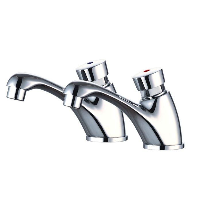 RAK Non Concussive Self Closing Basin Taps (Pair) | Commercial Washrooms RAK Non Concussive Self Closing Basin Taps (Pair) | Commercial Washrooms