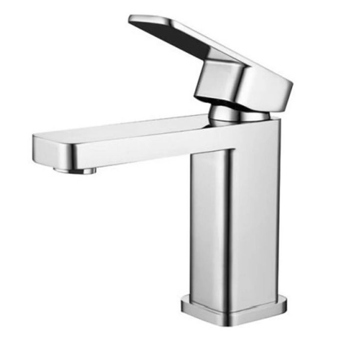 RAK-Compact Eco Square Chrome Mono Basin Mixer with Clicker waste | Commercial Washrooms RAK-Compact Eco Square Chrome Mono Basin Mixer with Clicker waste | Commercial Washrooms