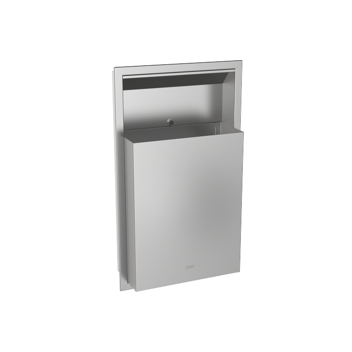 KWC DVS Semi Recessed Stainless Steel Waste Bin KWC DVS Semi Recessed Stainless Steel Waste Bin