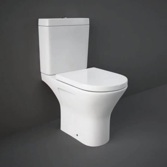 RAK-Resort Mini Close Coupled Full Access Open Back WC Pan | Wrap Over Seat | Commercial Washrooms RAK-Resort Mini Close Coupled Full Access Open Back WC Pan | Wrap Over Seat | Commercial Washrooms