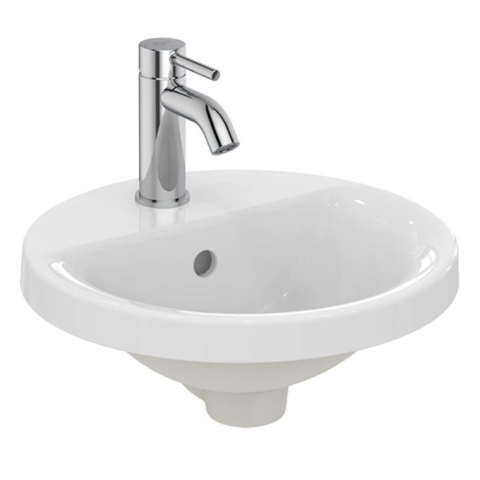 1 Tap Hole Armitage Shanks Edit R 38cm Inset Countertop Washbasin 1 Tap Hole Armitage Shanks Edit R 38cm Inset Countertop Washbasin