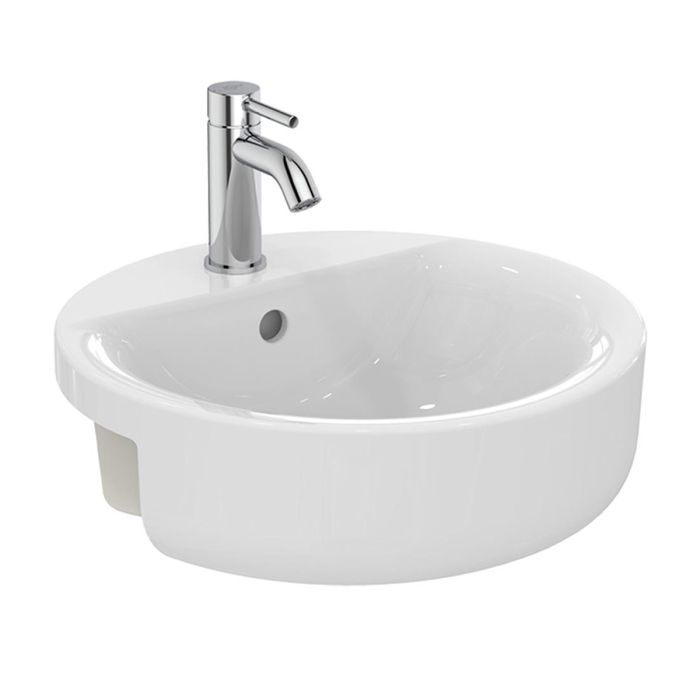 Armitage Shanks Edit R 45cm Semi-Countertop Washbasin with Taphole and Overflow | Commercial Washrooms Armitage Shanks Edit R 45cm Semi-Countertop Washbasin with Taphole and Overflow | Commercial Washrooms