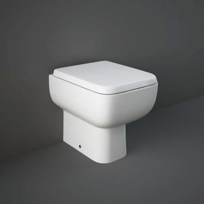 RAK-Series 600 Back to Wall Pan with Wrap Over Soft Close Seat | Commercial Washrooms RAK-Series 600 Back to Wall Pan with Wrap Over Soft Close Seat | Commercial Washrooms