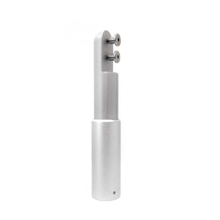 Round Adjustable Cubicle Support Leg - Satin Anodised Aluminium Round Adjustable Cubicle Support Leg - Satin Anodised Aluminium